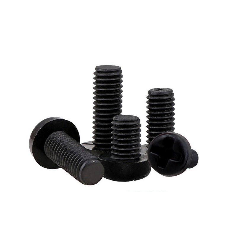 Black nylon screw